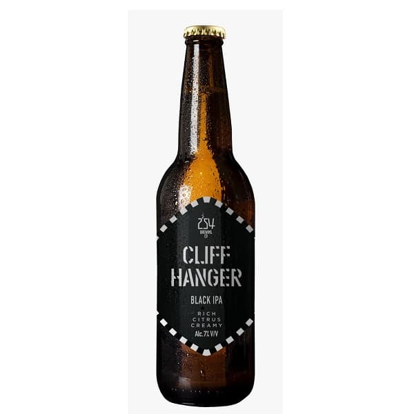 Cliff Hanger black IPA beer